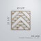 Ekena Millwork Large Gilcrest Decorative Fretwork Wood Wall Panels, Red Oak, 23 3/8"W x 23 3/8"H x 3/8"T WALW24X24X0375GCTRO - alternate 5